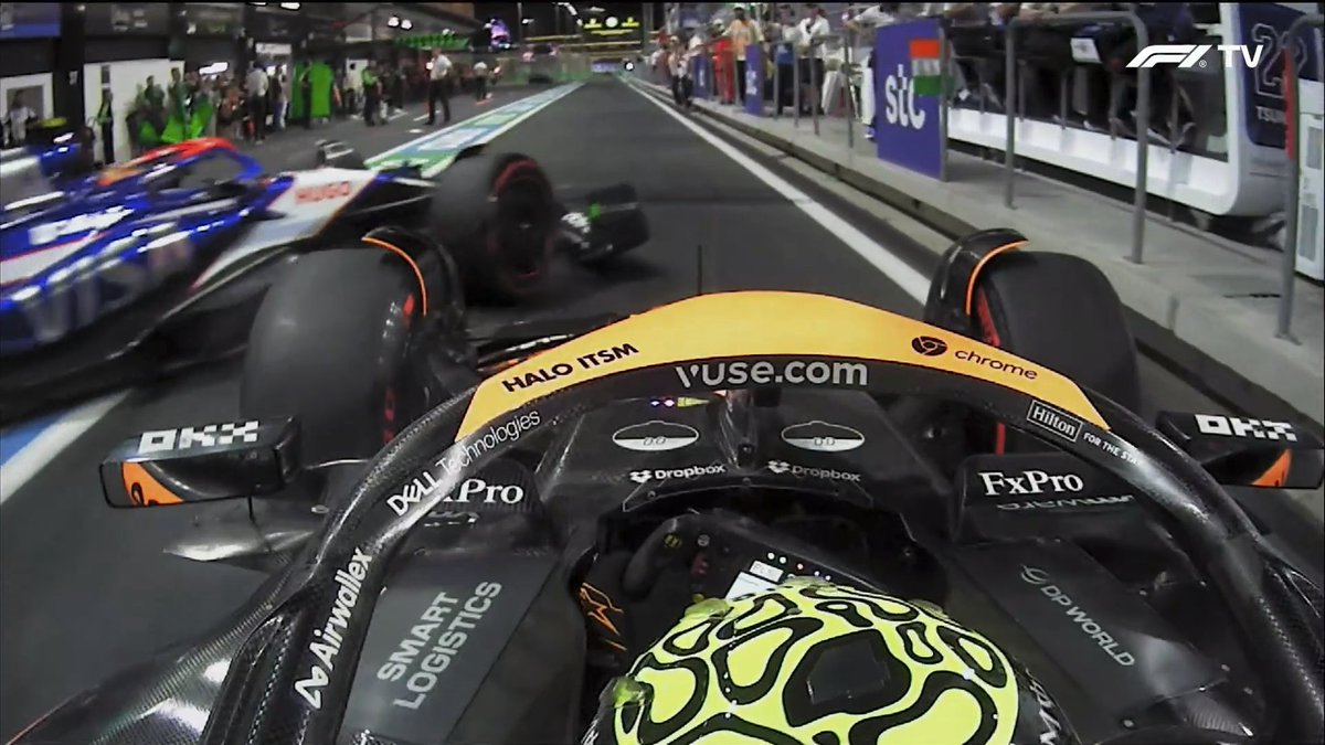 Dernier_Secteur's tweet photo. 🟩 Voie des stands ouverte !

Déja un crash évité de justesse entre Norris et Tsunoda 👀😬

#F1 #SaudiArabianGP 🇸🇦 https://t.co/SeJZD2BGna