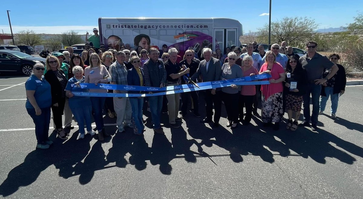 BHHSLegacy's tweet photo. It was a big week for our Tri-State office. They held the ribbon cutting for the Connection Express — our brand-new mobile Backpack Buddies bus which serves area youth! #BackpackBuddies #DressKidsForSuccess https://t.co/sW8jfB9W2m