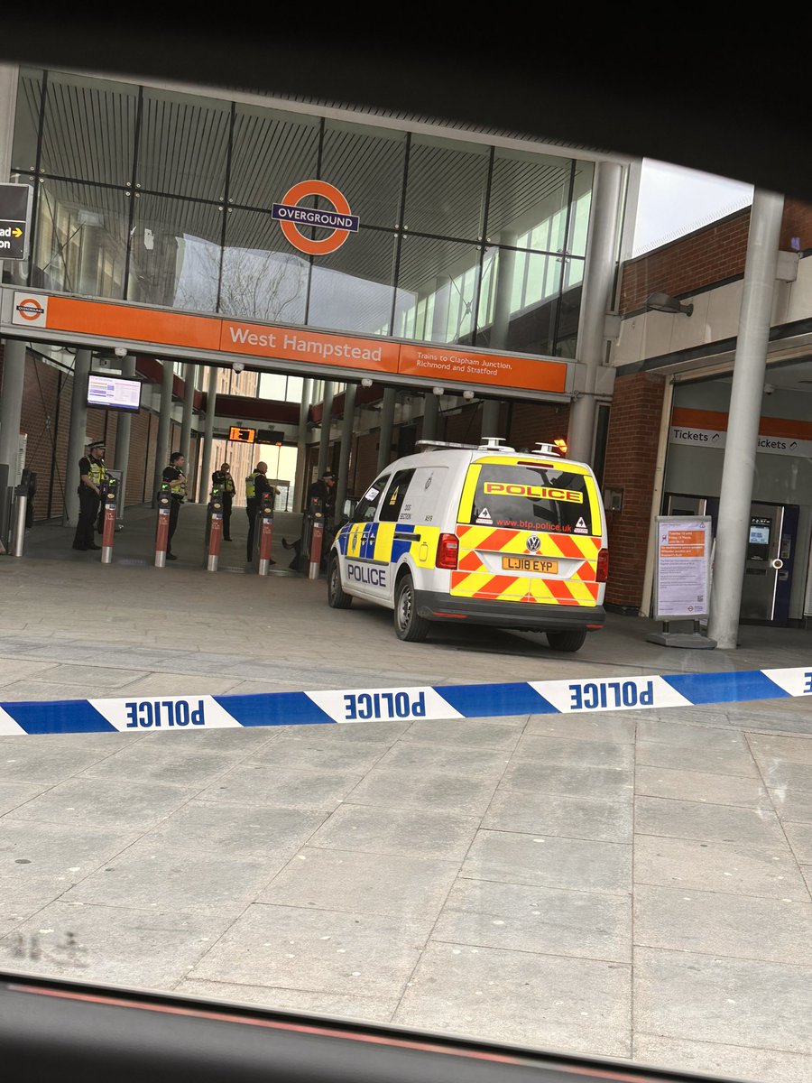 Something serious going down @_WestHampstead_ station @metpoliceuk