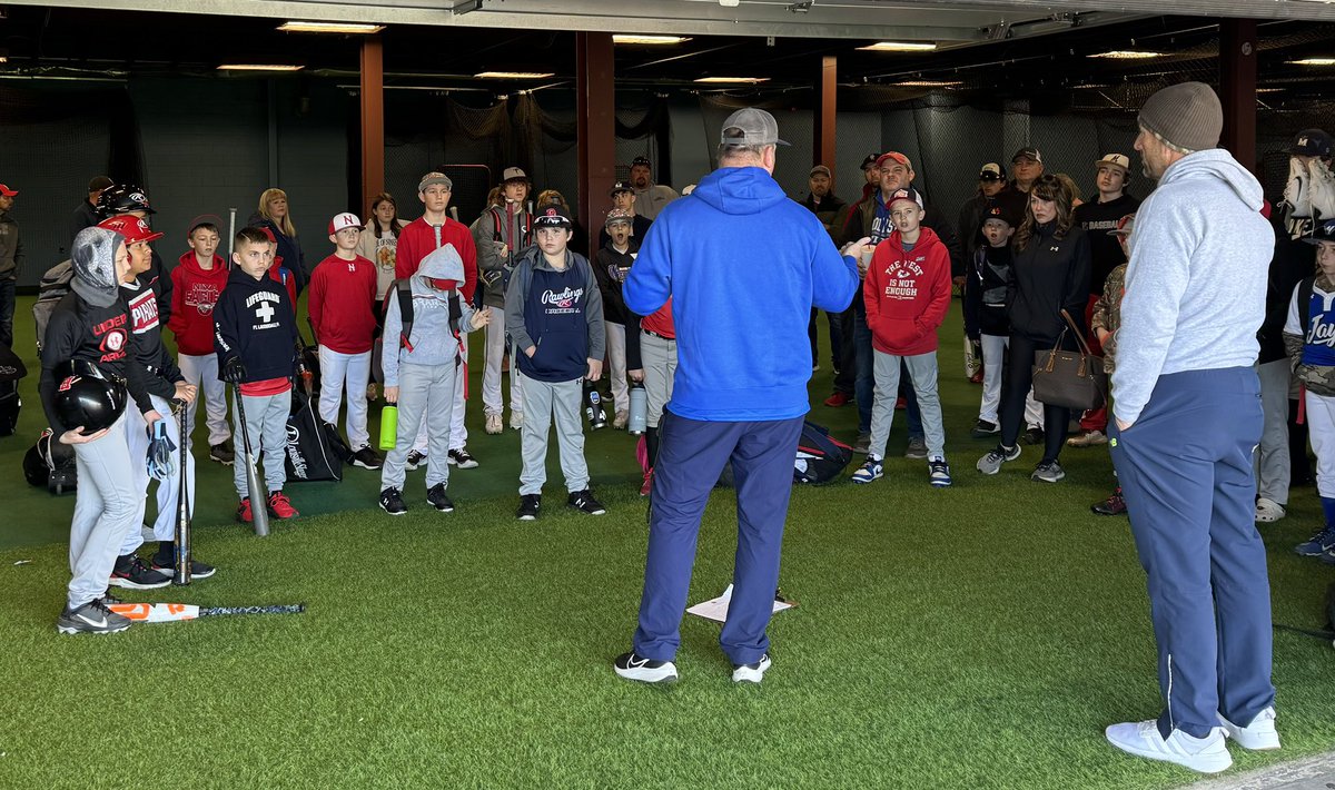 BOAbaseball's tweet photo. Welcome to Ballparks’ Opening Day!  It will be a day of great coaching, fun, baseline testing, and reps, reps, reps and more reps!  Have a day fellas!! https://t.co/9orn48YVio