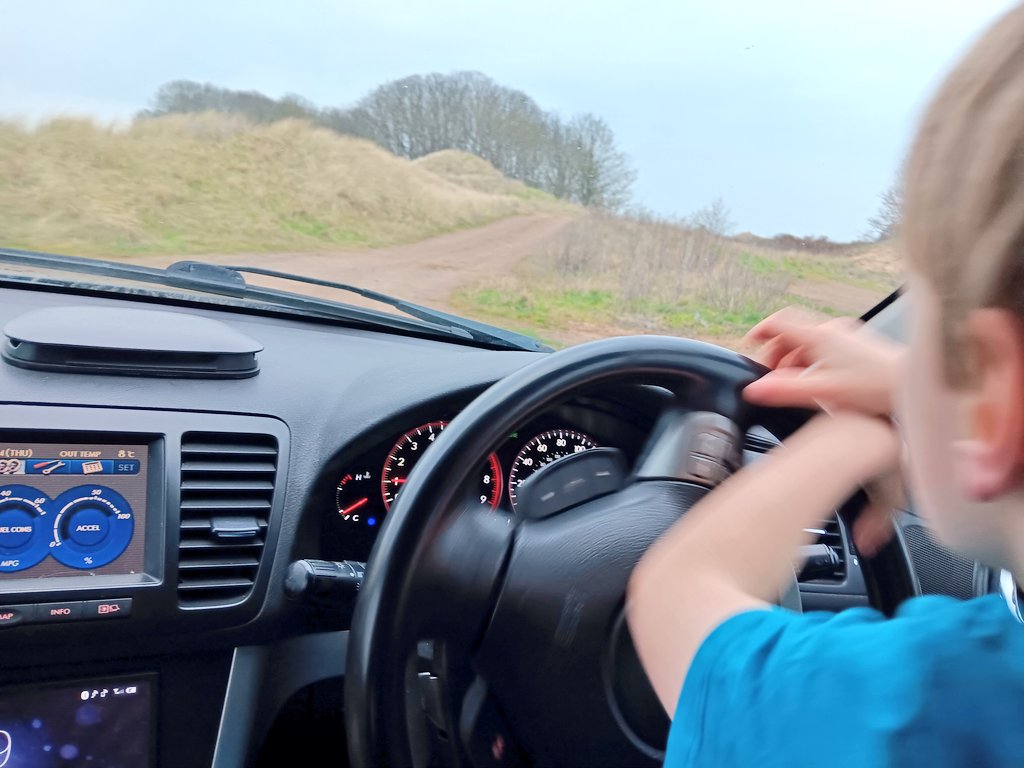 Jnr (8) in the dunes in Scotland.  We've had a word about crossing hands 😅