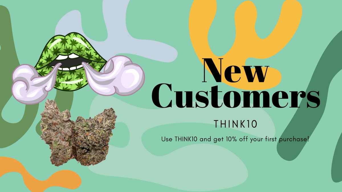 Attention new customers! In case you need a sign to hit checkout, here it is! 😜😜😜
#think #canna #hemp #firsttime #newcustomers #think10