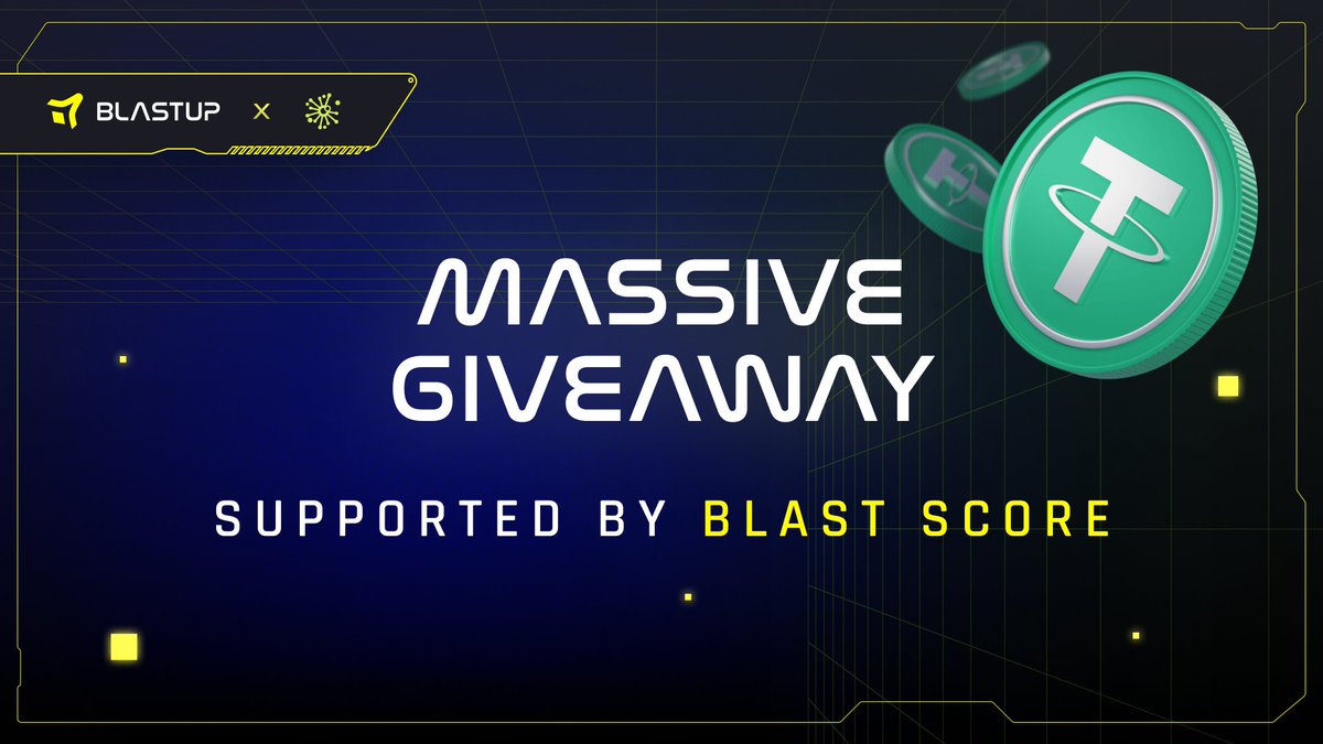 Blastup_io's tweet photo. 💣 BOOM BOOM BLASTUPPERS 💣

🔥 BIGGEST GIVEAWAY ALERT!

🚀 Exciting news! We're celebrating a major milestone – $1,000,000 raised, and you're invited to join our massive giveaway with @blast_score.

🎁 Win your share of $1,000 $USDT! To participate, follow the link: https://t.co/Ox0TunNEGP and become one of our 50 LUCKY WINNERS! Don't miss out!

#Blast #BlastAirdrop #DeFi #Airdrop #ZK #Degen #TVL #Onchain #Launchpad #L2