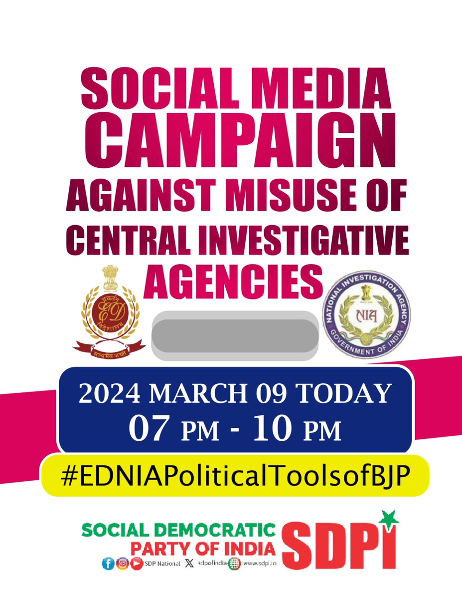 mr_kayyum_sk_47's tweet photo. BJP is trying to put an end to democracy in the country by misusing investigation agencies.
#EDNIAPoliticalToolsofBJP https://t.co/e4Uglc2zsV