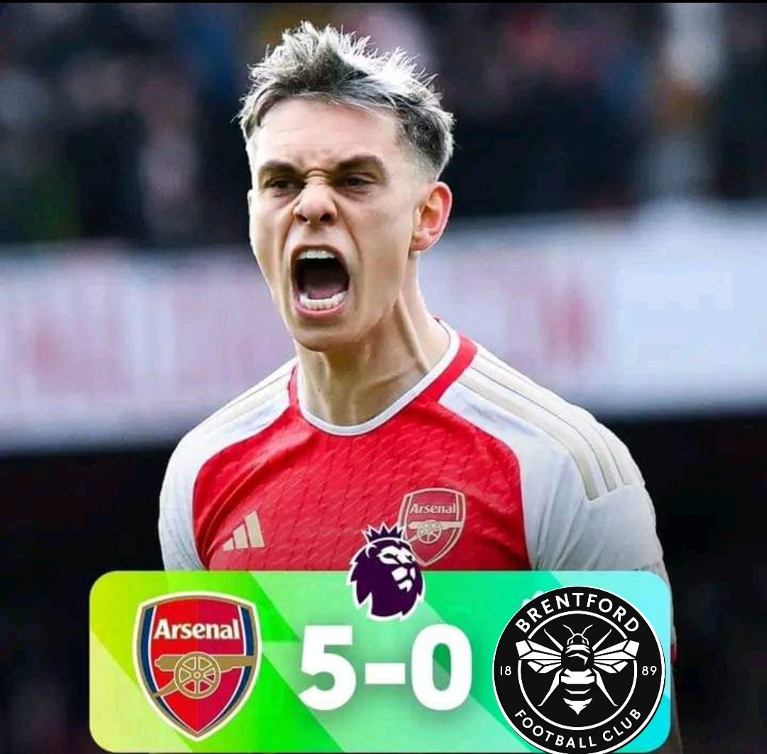tewodrosw's tweet photo. @Arsenal Arsenal score 5 Goal https://t.co/TtKobUZd7K