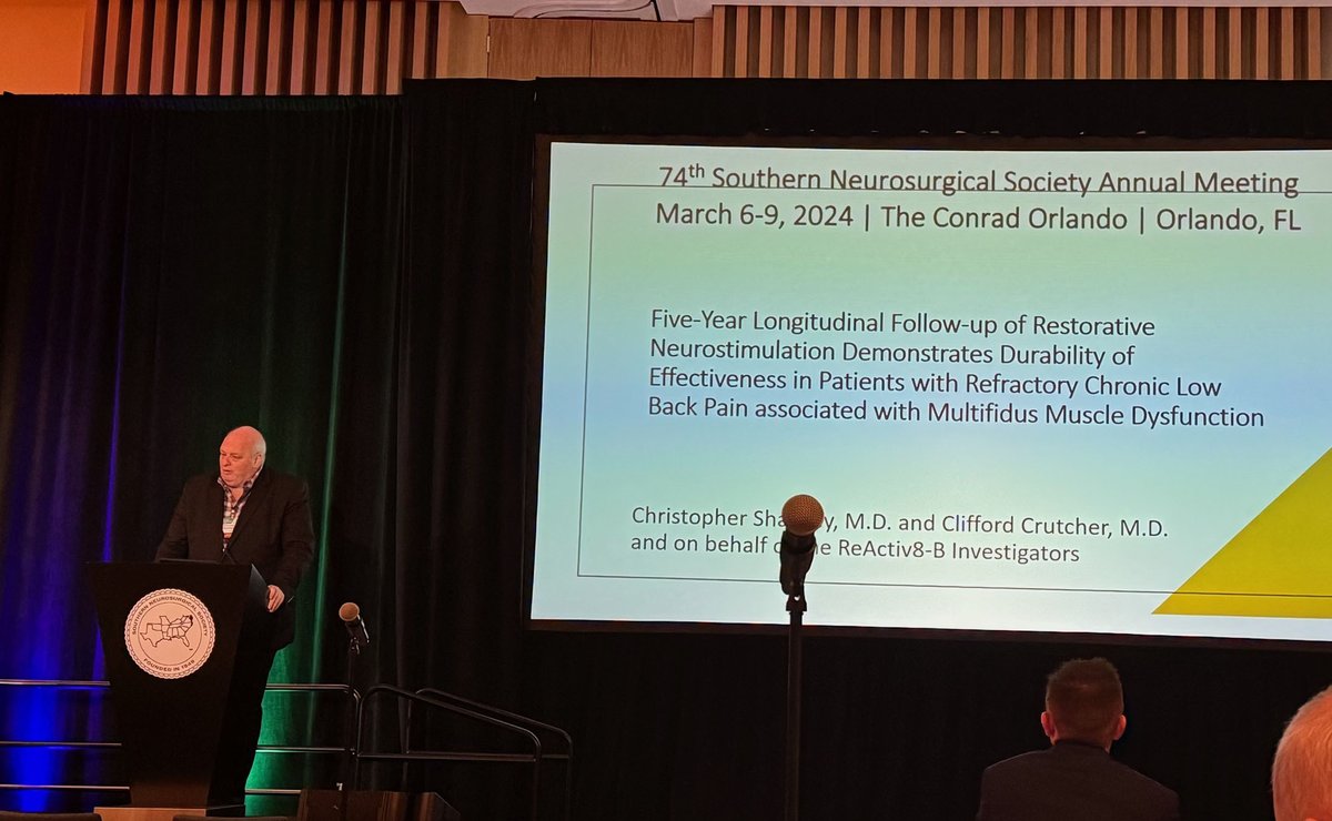 The one and only -- Chris Shaffrey at @southernneuro annual meeting, presenting work with Cliff Crutcher