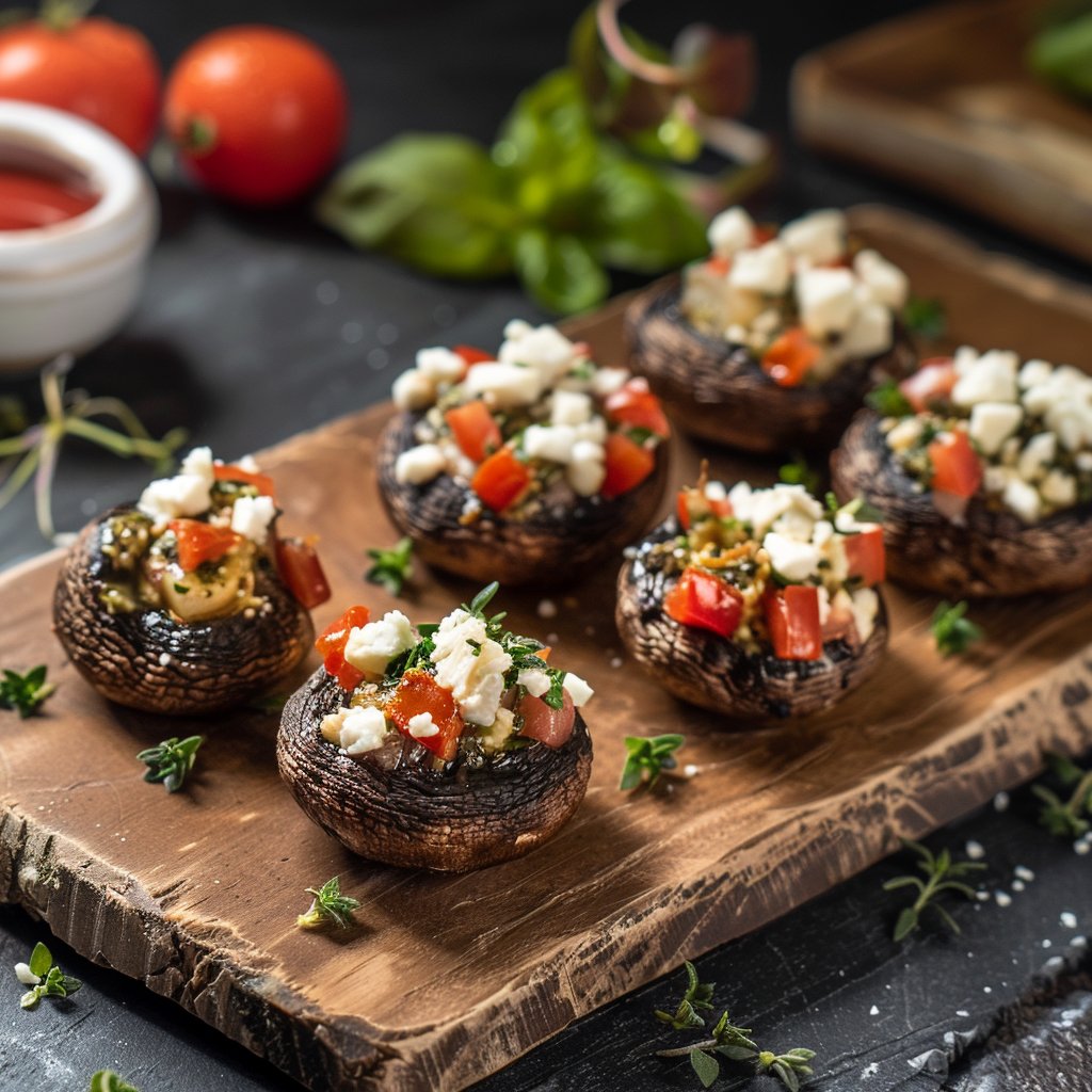 One of our favourite options from our Finger Food Menu are the stuffed mushrooms.🍄Filled with feta cheese and vegetables, the combination of the mushroom's earthiness and the feta cheese's richness is exceptional.🤤Check out all our menus here: 👉thegreekway.co.uk  #feta
