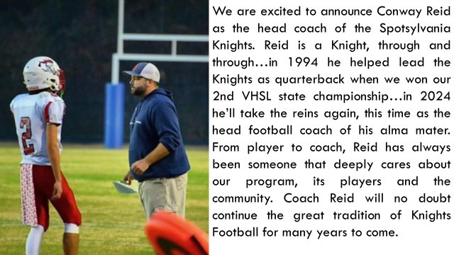 Spotsylvania High School Football tweet media