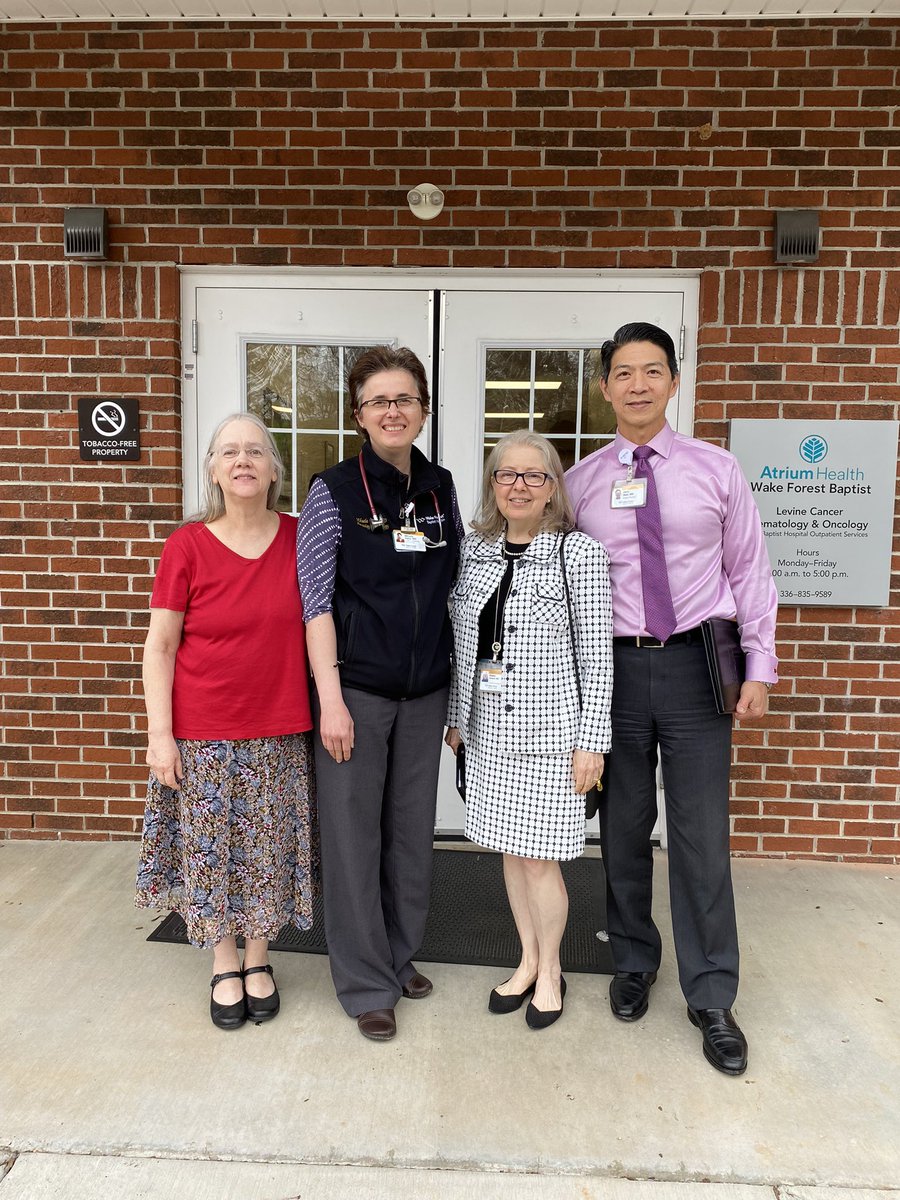 Great visit with Drs. Albright and Vatca at Elkin Heme Onc clinic! Dedicated providers serving the local community and collaborative partners in our cancer service line. @WakeCancer @WakeSurgonc @AtriumHealthWFB @AtriumHealth