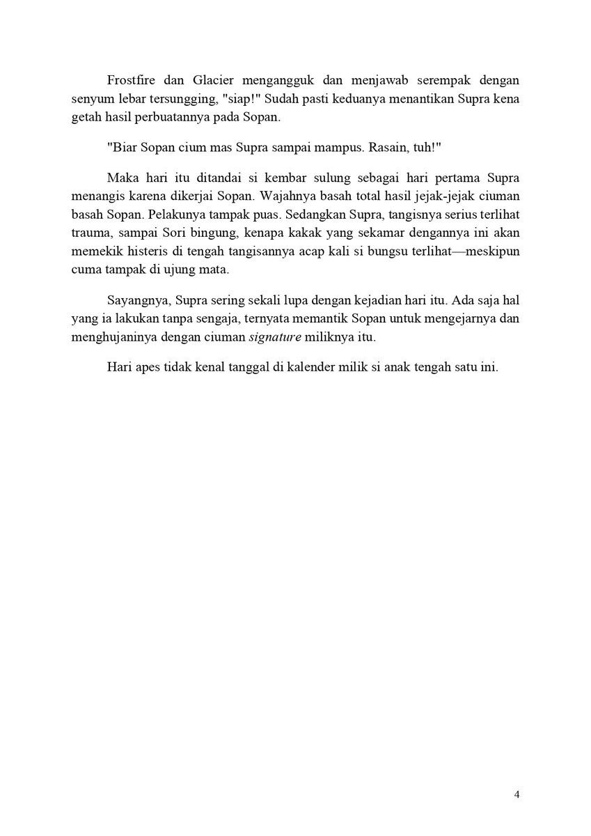• Es Lilin Milik Sopan
(1004 words)

#BoBoiBoy oneshot au