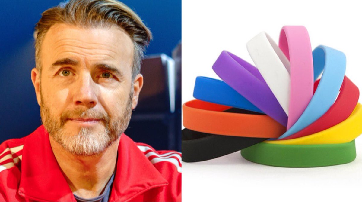 Gary Barlow reveals he’s bought an assorted pack of rubber wristbands from Amazon so he and his family can use the local council-run swimming pool for free