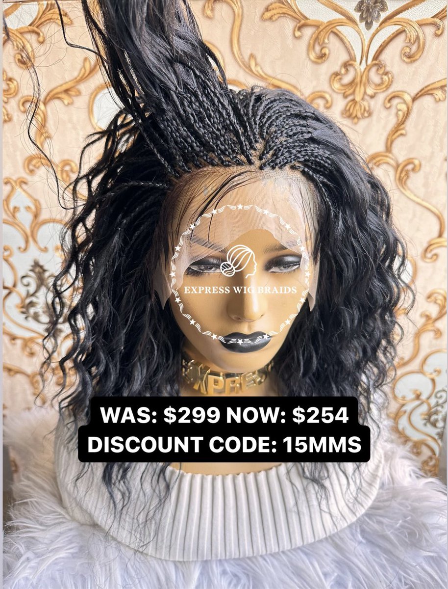 expresswigbraid's tweet image. WIG NAME TO SEARCH ON THE WEBSITE: MICRO BRAIDED WEAVE WIG ASIA
📌15% OFF MARCH MADNESS SALE 2024 CODE: 15MMS
📌8TH - 28TH OF MARCH 
📌FREE GIFTS
📌ON ALL CUSTOM &amp;amp; READY TO SHIP BRAID WIGS
expresswigbraids.com
#weavebraids #microbraids #microbraideswigs #microbraid #braidswig
