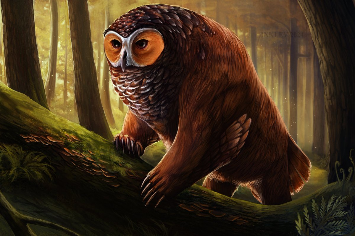 InkyLeviathan's tweet photo. Owlbear I did for a friend as part of a trade https://t.co/tnLHFbw0rL
