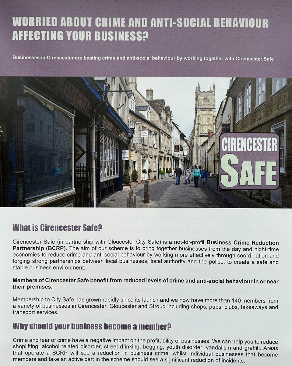 Police Cadets were on patrol in Cirencester town centre today talking to retail managers about crime prevention & promoting Cirencester Safe. We can help with crime reduction surveys to reduce the risk of theft. #SaBaWeekGloucestershire #CirencesterSafe #SaferCiren
