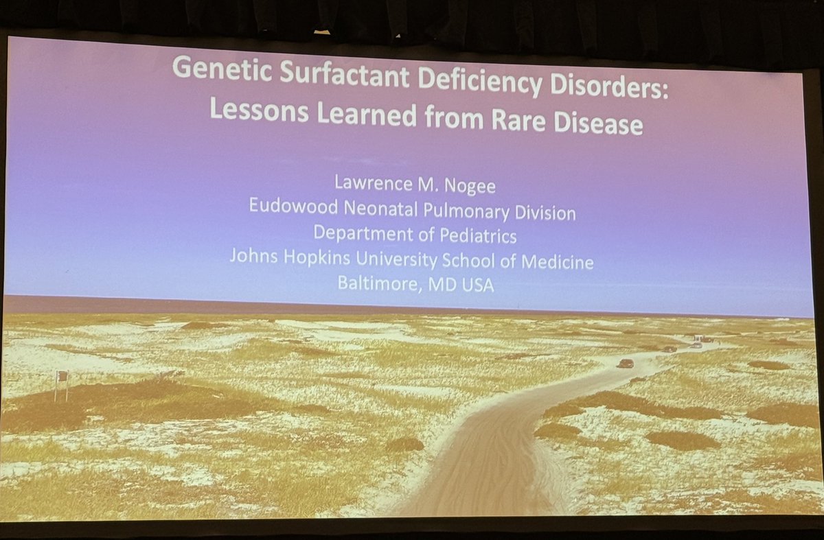 Keynote speaker for 2024 @EasternSPR: Dr Lawrence Nogee. Genetic Surfactant deficiency Disorders