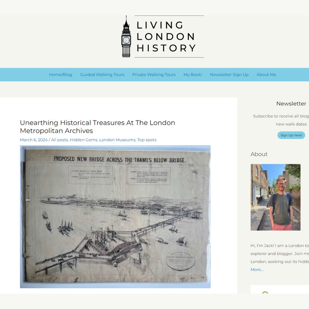 🥳 Thrilled to have had famed London tour guide & author Jack @livinglondonhis explore our archives recently! 🤯 Read all about his discoveries in his latest blog: ow.ly/b9OV50QPpBR #LivingLondonHistory #Archives #LondonHistory