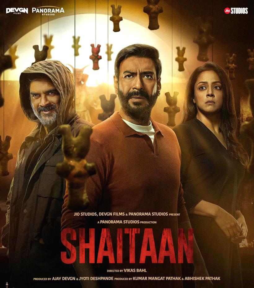 #Shaitaan it's remake , but works .. Ajay devgan is phenomenal..⭐ R Madhavan Is so underrated 🤗🤔 Janki, excellent work done by her ..✨ ⭐⭐⭐ #AjayDevgn #Madhavan #jyotika @ajaydevgn @ActorMadhavan #Shaitaan #ShaitaanReview #bollywood
