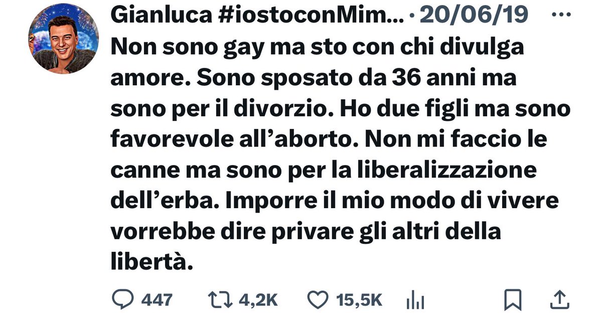 Vediamo se così vi ricordate di me.