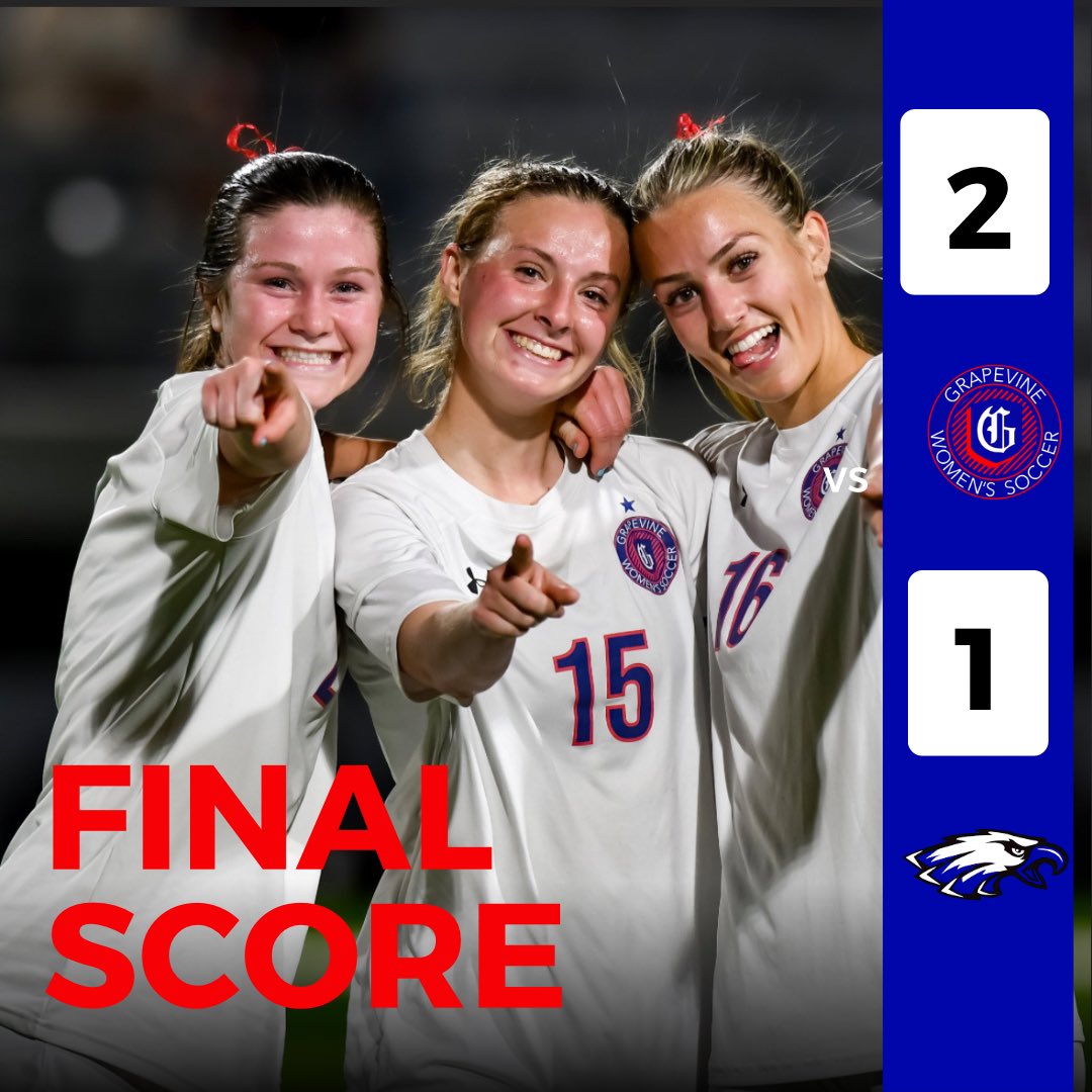Big 2-1 win last night vs @ArgyleEagleSoc. A complete team effort brought the victory home for @_onemustang. Goals/Assists: ⚽️@lucydellosso ⚽️@rowantruman_ 🅰️ @carolinem2024 @GCISD_Athletics @LethalSoccer @Grapevine_HS @Gosset41 @DFW_Girls_HS_VS