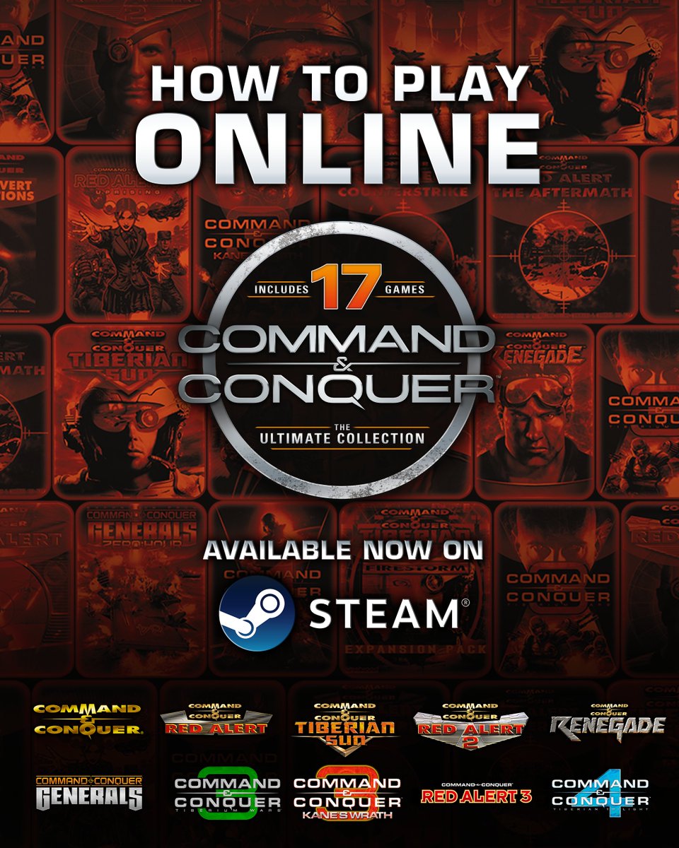 So...you've just bought the C&amp;C Ultimate Collection on Steam? 🔥

Get back into online multiplayer? We've got you covered Commander ⬇️⬇️
cnc.community/command-and-co…

#commandandconquer #redalert2 #renegade