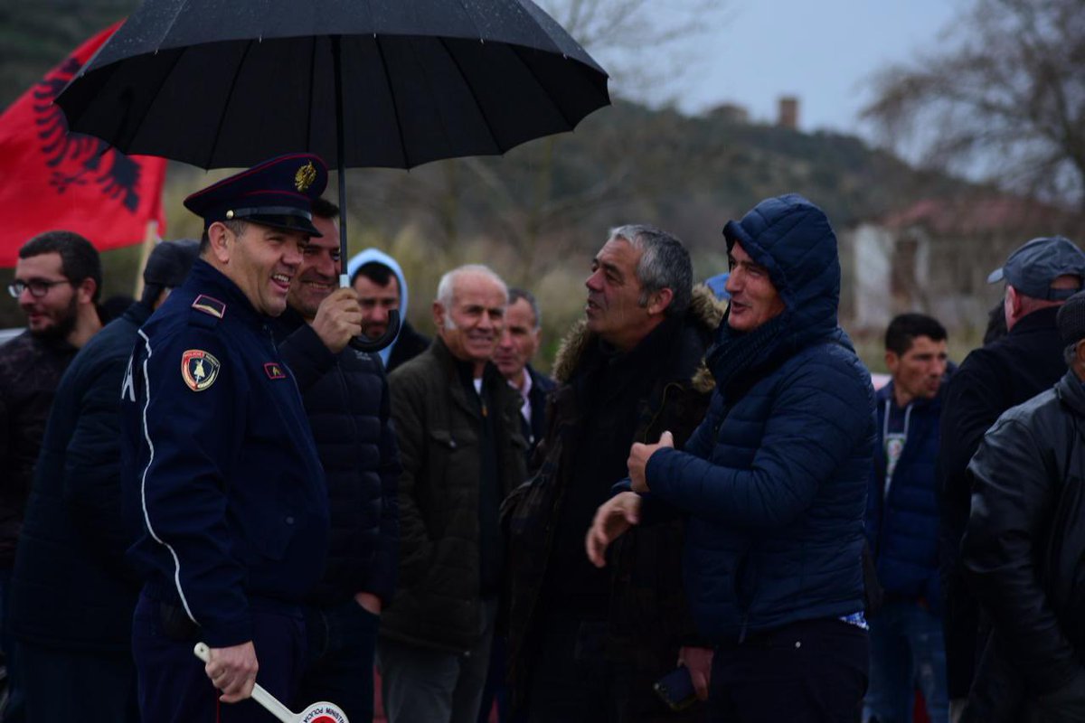 Today, locals organized another protest on shushica against the planned water abstraction. 30 villages would be affected. This has to be stopped. (C) Nensi Bogdani