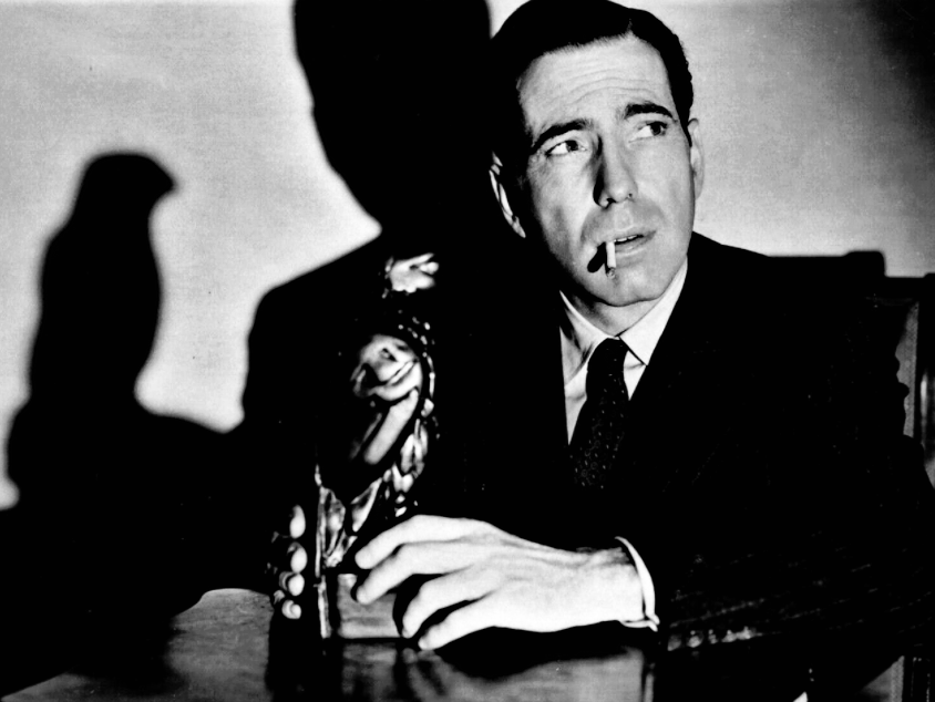 Humphrey Bogart as Sam Spade in #TheMalteseFalcon (1941) photographed by Mack Elliott.
#TCMParty #FilmNoir