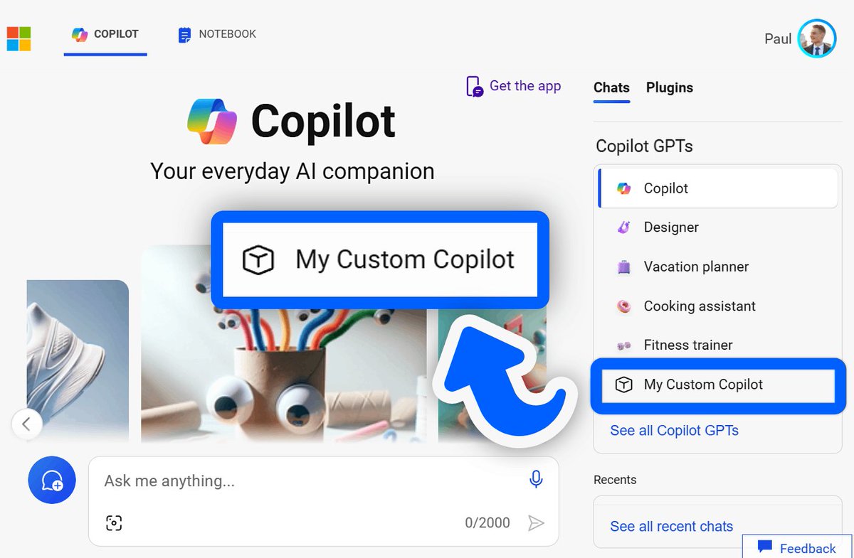 Big update for Microsoft Copilot Custom Copilot GPTs are now available. This means you can create your own GPTs and share them. Here's how to create yours and what you can do with them: