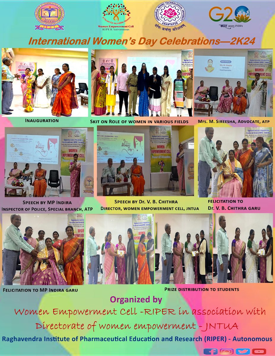 Glimpses of International Women's Day Celebrations 2K24 at RIPER