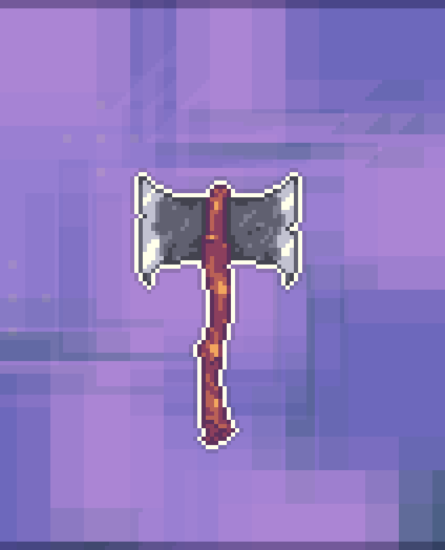 NicoxPixel's tweet photo. My big Axe! #pixelart #indiedev https://t.co/inAWGXfvHF