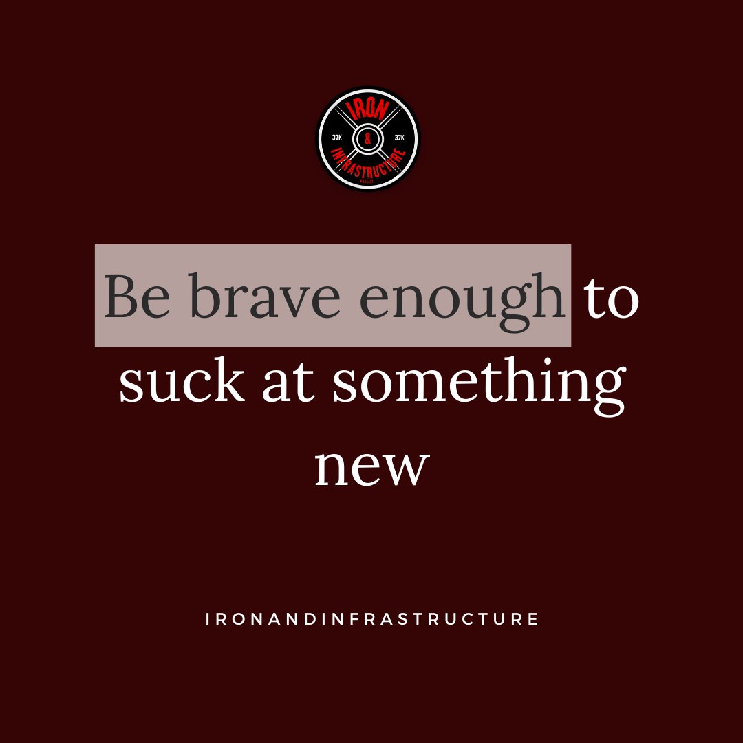 jacobemery44's tweet image. Embracing the journey of growth 🌱 Be brave enough to suck at something new and watch yourself evolve! #NewBeginnings #GrowthMindset #ironandinfrastructure
