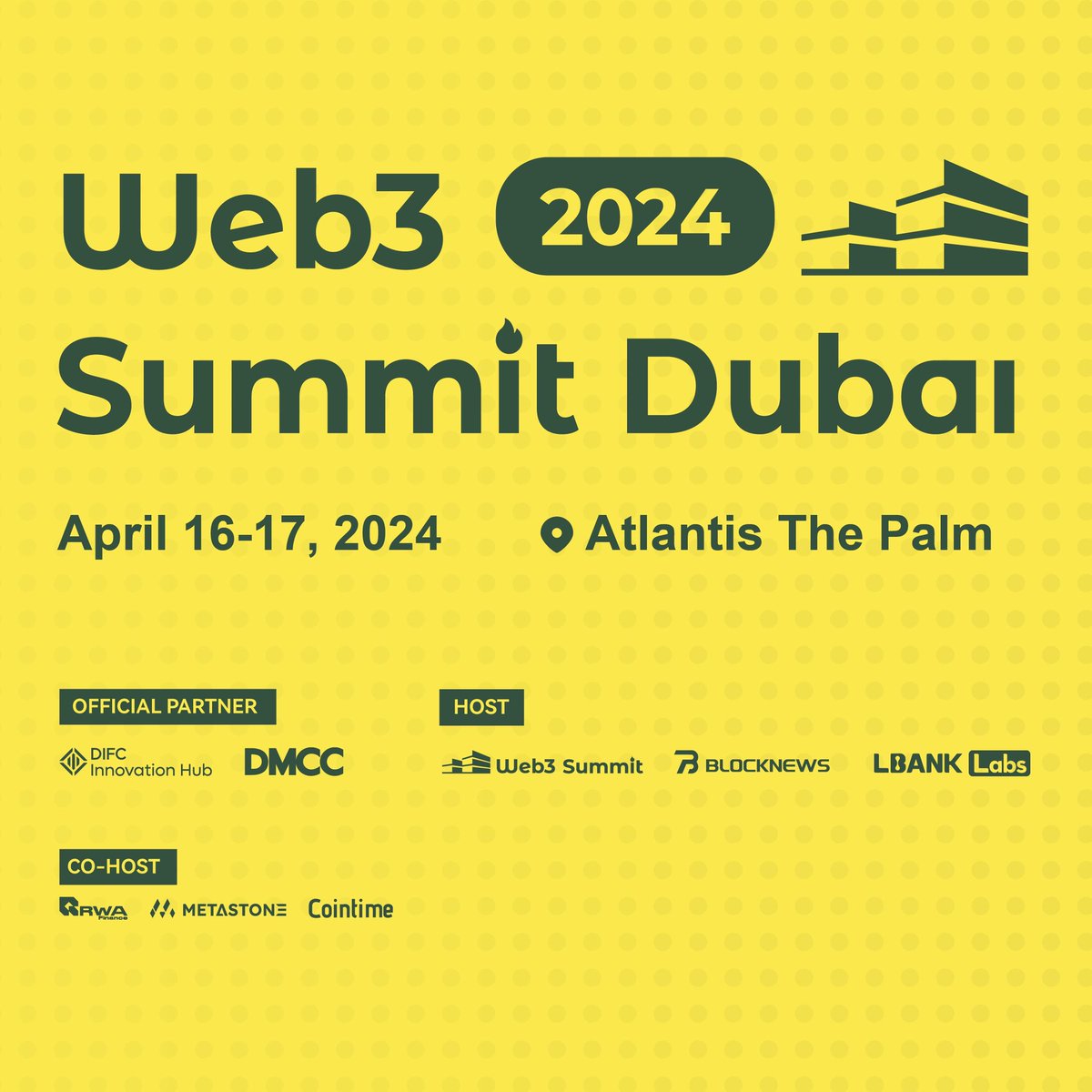 LBank_Exchange's tweet photo. ๐Get ready to ignite your creative tech spark in Dubai's hub of innovation!
๐ Embark on a journey to #Web3Summit2024 at the luxurious Atlantis The Palm, April 16-17.
๐คNetwork with top minds in blockchain.
๐๏ธ Grab your ticket: https://t.co/zslY5HCryQ https://t.co/10FSHBsqRw