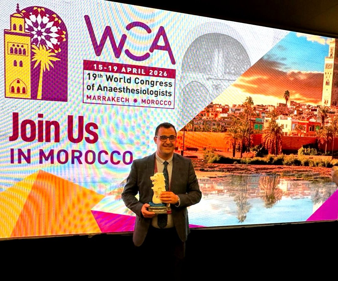 join us in Marrakech, Morocco for the 19th world congress of Anaesthesiologists 2026 @wfsaorg @ASALifeline @SFAR_ORG @NATAforum @ESAIC_org @ISANHQ @Assoc_Anaes @AfakNsiri @ElRhassane @ElieAzoulay5 @JABERSamir3 @AFSRA10 @ASA_Australia @clasanews