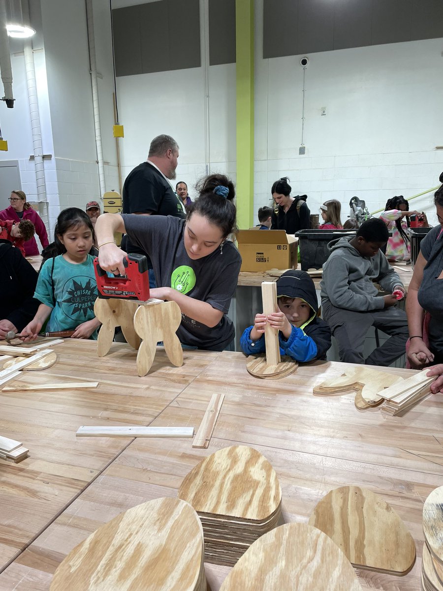 Come down to the end of the hallway for String Art and Easter Basket Making
#culpepermakers24 
<a href="/culpeperschools/">Culpeper County Public Schools</a>