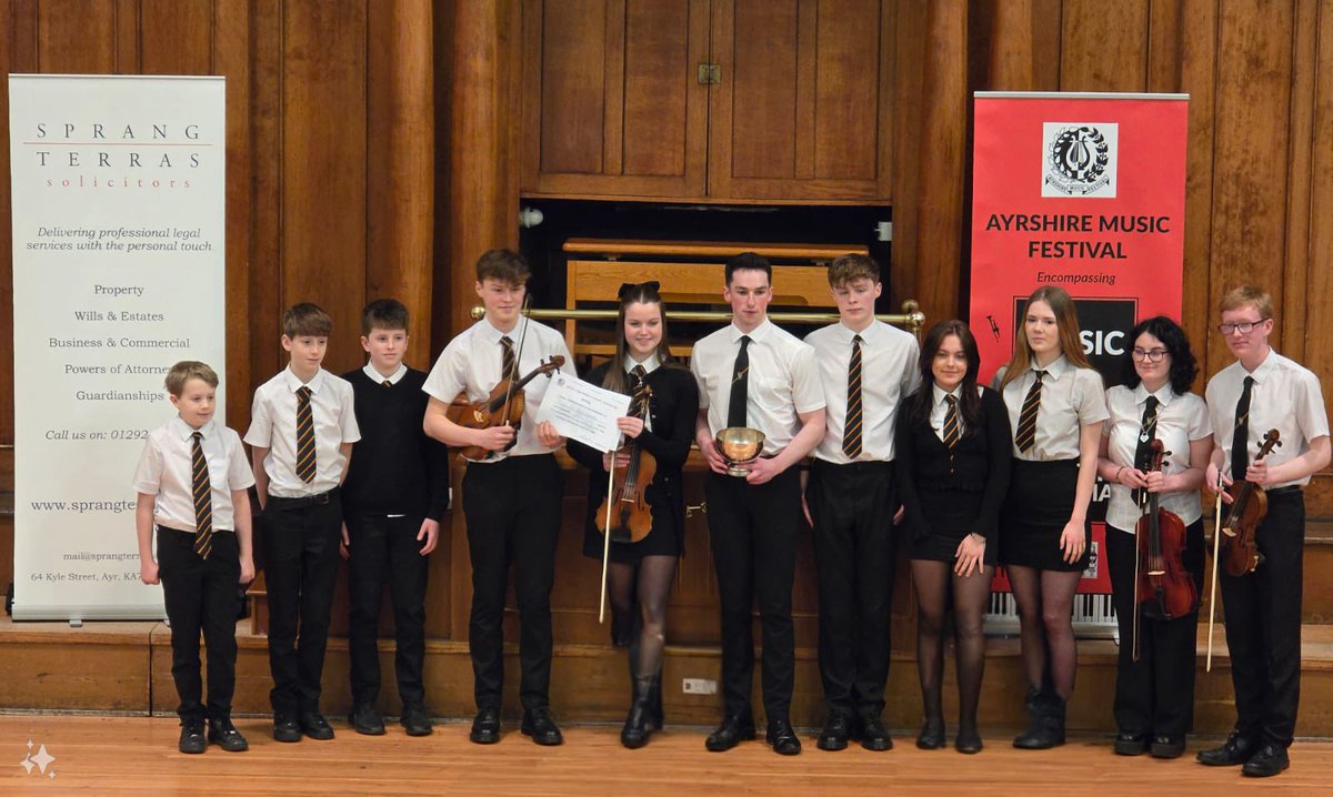 MrsMcGarva's tweet photo. Well done to @BelmontacademyO string orchestra who won their category this afternoon! 🥰🎵🥂#MusicIsLife @SAMusicService https://t.co/hqyU7AHkDd