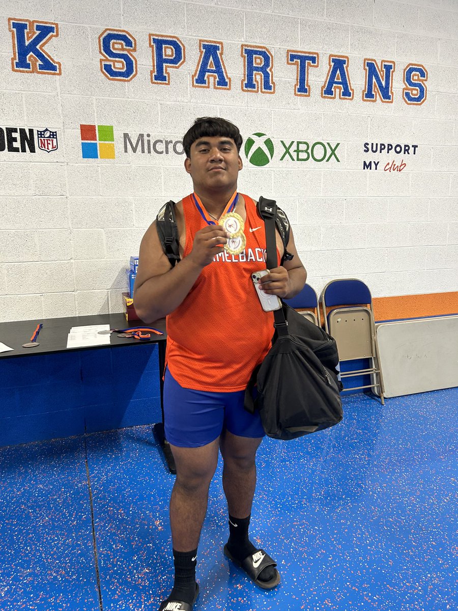 Big day yesterday for my guy <a href="/Isthatezequiel/">Ezequiel Delgado</a> at our 2nd Annual Denogean Throwers Classic to honor our late Coach David Denogean! 

Disc🥇- 126-10
Shot Put🥇- 44-1 

let’s keep it rolling kid!🏆