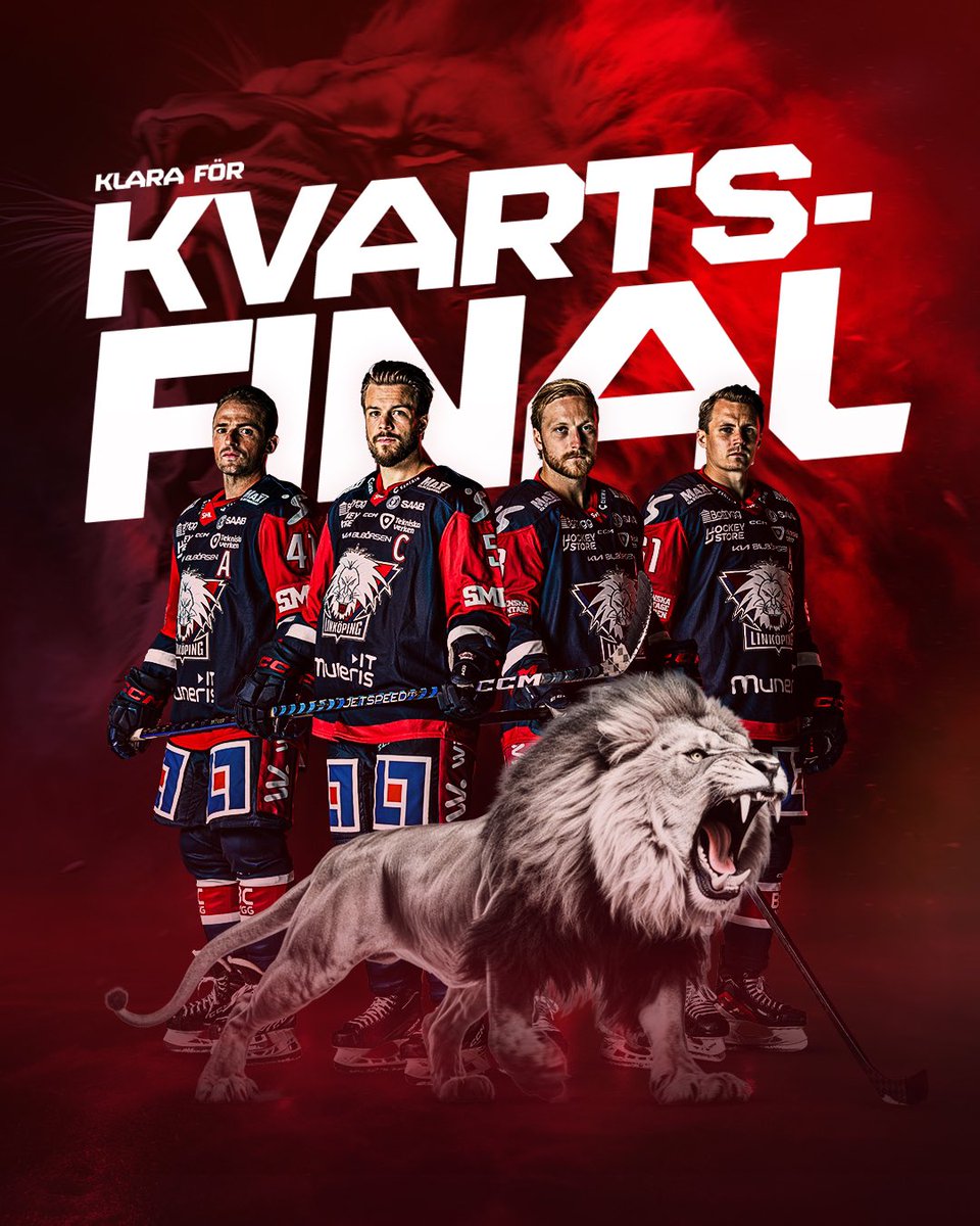 LHChockey's tweet photo. 𝗞𝗩𝗔𝗥𝗧𝗦𝗙𝗜𝗡𝗔𝗟 ✅

Sju år sedan vi slutade topp sex, sex år sedan vi spelade slutspel sist - i vår är det äntligen dags igen! https://t.co/BBFDy91Z5G