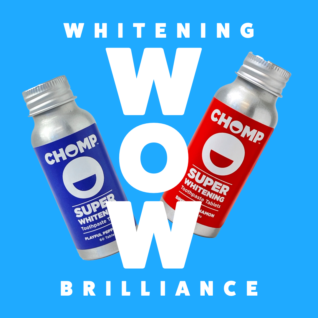 Make brushing fun again with chomp toothpaste. Pure, natural whitening wow in one easy to use tablet. Check out chomptoothpaste.com today. #toothpaste #toothpastetabs #toothpastebits #toothpastetablets #teeth #teethwhitening #fluoridefree #fluoridefreetoothpaste #xylitolf ...