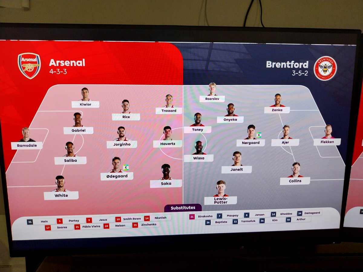 El Arsenal busca su 8a victoria liguera consecutiva y, de paso, el liderato de la Premier ante un Brentford muy necesitado y que se encomienda a Toney. Reguilón, baja por un problema en el isquio. Lo contamos a las 18:30 en @DAZN_ES junto a @nacho8gonz. #PremierLeagueDazn