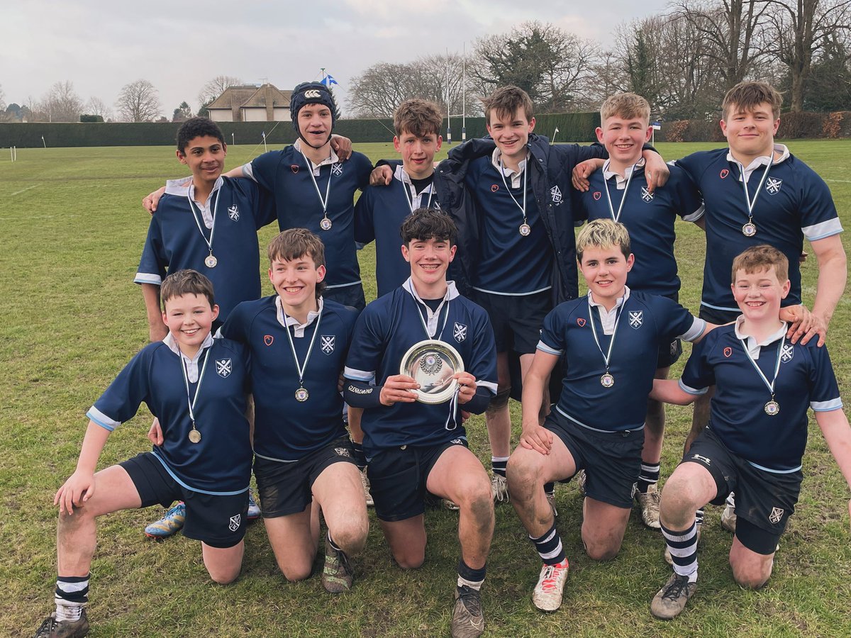 GlenalmondSport's tweet photo. Two outstanding performances in the semi-final and final for the U14s! Plate winners in the @kingsmacrugby Myles Marshall Sevens. 4 wins, 1 draw and a loss along the way. #collsport #rugby7s @glenalmondcoll https://t.co/22kuPbqmdc