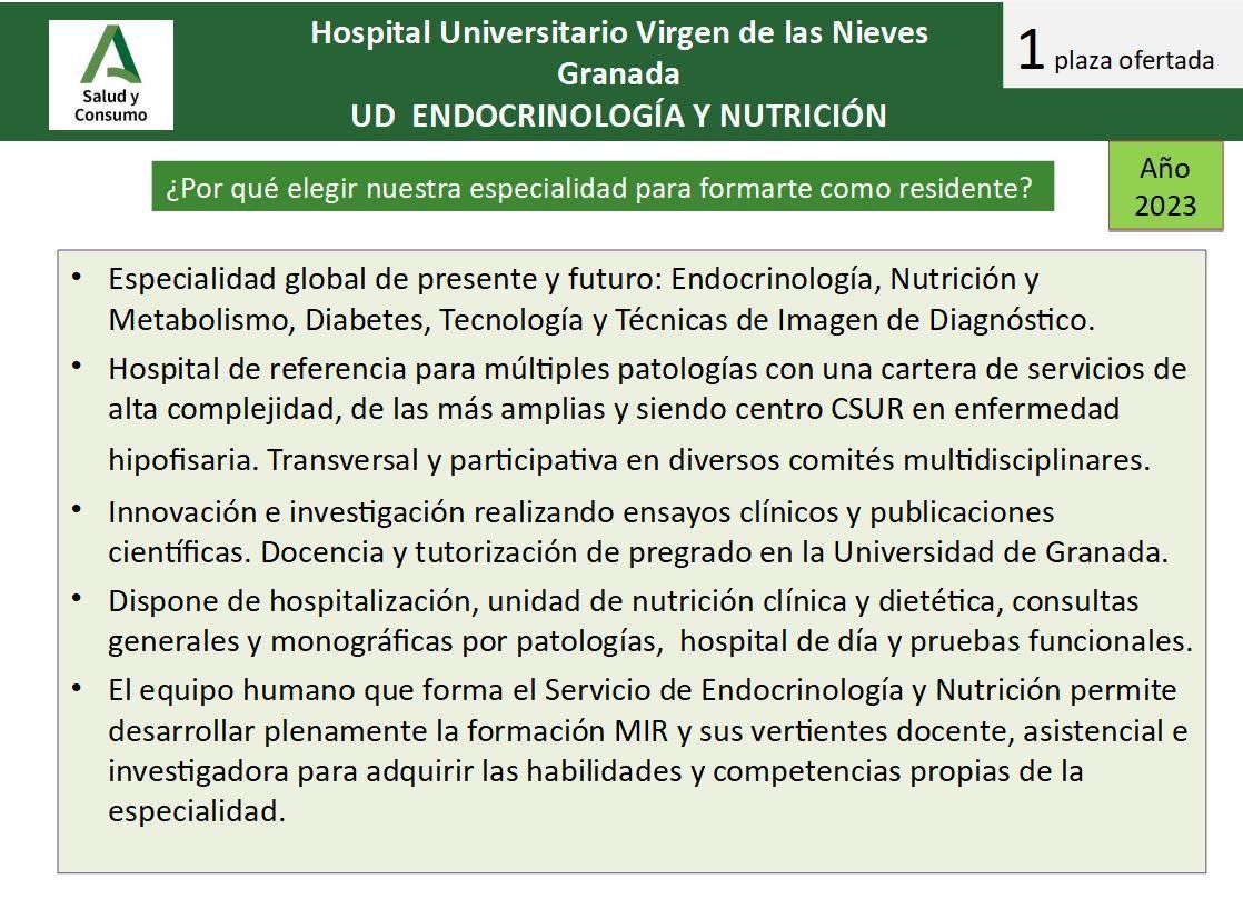 👉Jornada Puertas Abiertas para Residentes 2024 
🏥Salón Actos <a href="/hospital_hvn/">HUVN</a> 
🗓️Jueves, 4 abril 2024, 10:00 h.
📺Presencial o sala online 
🧑‍⚕️¿Por qué elegir <a href="/hospital_hvn/">HUVN</a>?: Visión del residente y tutor, tour por Servicios
🩺¿Por qué elegir #Endocrinología y #Nutrición?