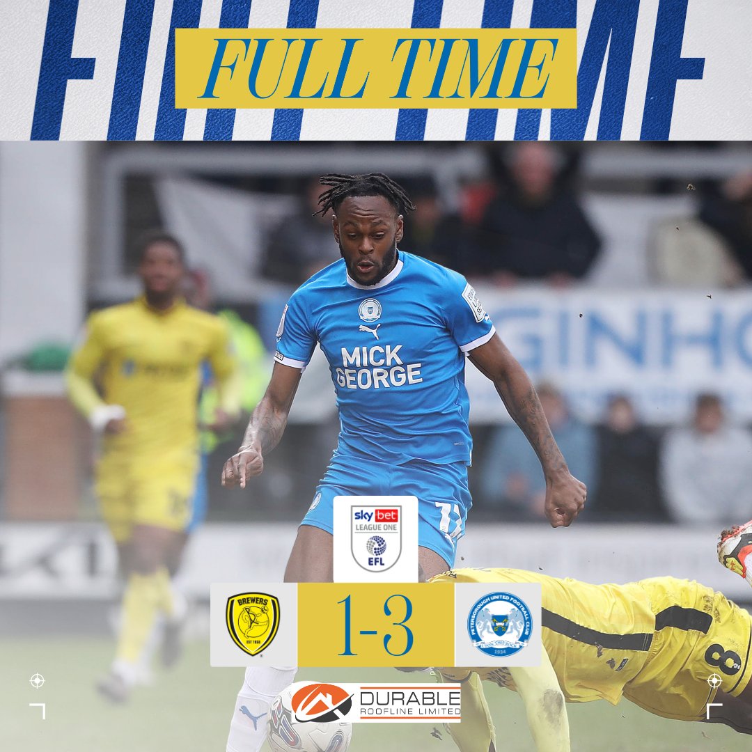 All over at the Pirelli Stadium and what a great win that is! 

Posh had to dig in at times but late goals from Josh Knight and Jonson Clarke-Harris secures all three points. 

Stevenage next in PE2 on Wednesday night. You know you want to be there.

Full-time brought to you by