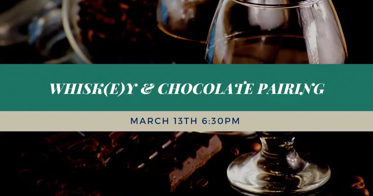 Whiskey and Chocolate are better together! Join Buchanan's and Kilwin's on 3/13 from 6:30-10pm for special pairings, raffles and 20% off your meal at Buchanan's. bit.ly/3PaVU7u #thebayshorelife #whiskeylovers #sweettooth