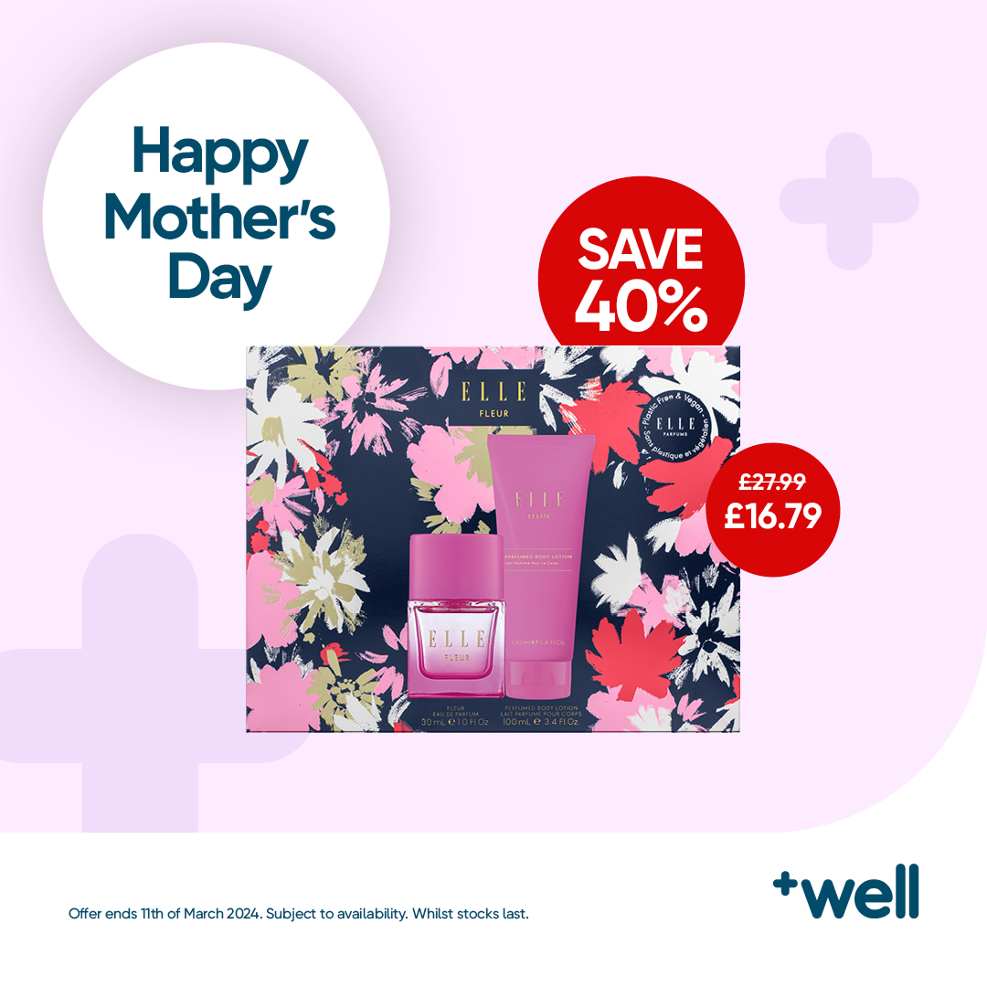Need a last minute Mother's Day gift? 🤩 Save up to 40% on different brands such as Elle Fleur and Jimmy Choo today. Click the link in our bio to explore! well.co.uk/shop/gifts-fra… #lastminutegifts #discounts #halfprice #wellpharmacy