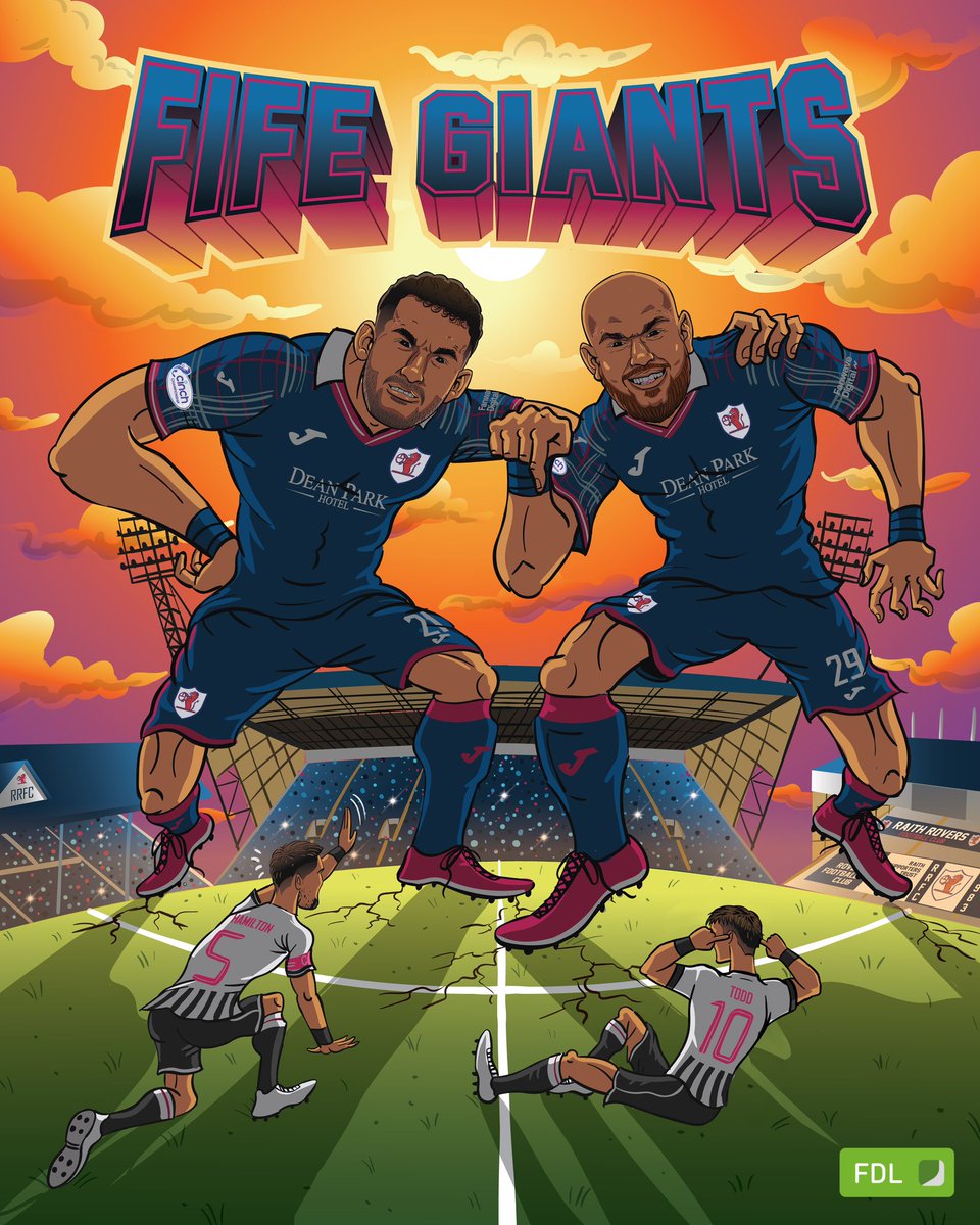 FT: Raith Rovers 2-0 Dunfermline.

Five Fife Derby wins in a row.

#YouBelong