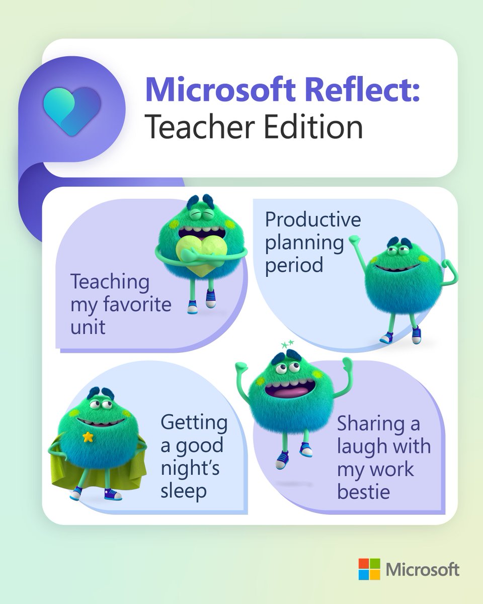 Though #SELDay is over, checking in with yourself never goes out of style. 🌟 Teachers, which Feelings Monster resonates with you right now? #MicrosoftEDU