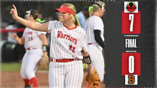 Warriors win Game 1 against Brooks. Back in action at 1:30
#PraiseHardPlayHard