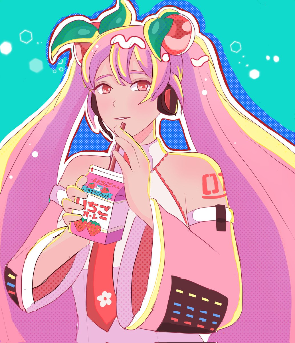 KitsuMisu's tweet image. My main Sakura Miku print to celebrate Miku day! 🌸