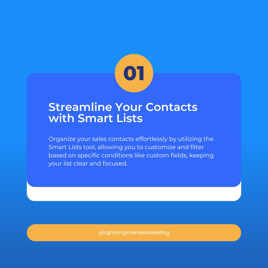 lightningim_com's tweet image. Here are 3 tips to effortlessly manage your contacts.👌🏻👌🏻👌🏻
Learn more about Smart Lists and its benefits to your online business in our latest blog post lightningim.com/digital-tools/…
#SmartLists #ContactManagement #DigitalMarketing