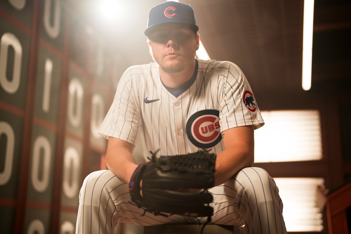 Cubs's tweet photo. Your Opening Day starter.

#YouHaveToSeeIt https://t.co/yaarHMTJr6