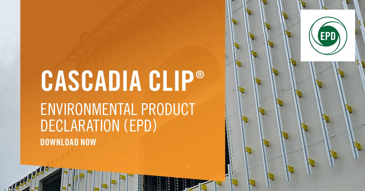 Proud to announce we’ve recently published the Cascadia Clip Environmental Product Declaration (EPD)—the world’s first EPD using the new cladding support system Product Category Rules (PCR).

Learn more -&gt;
cascadiawindows.com/company/blog/c…

#cascadiaclip #cascadiaclips #epdcertificate